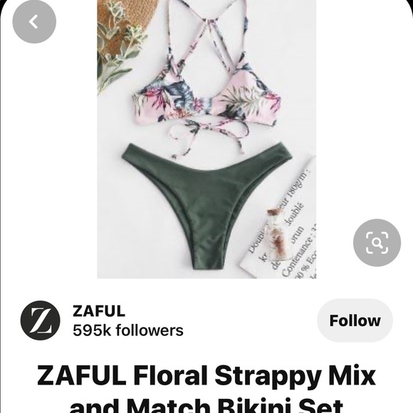 Zaful Other - Zaful floral mix and match bikini - 8